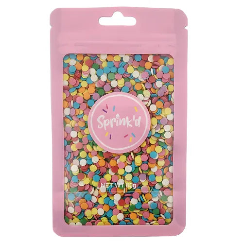 Sprinkd Mini Rainbow Sequins 5mm Sprinkles 90g