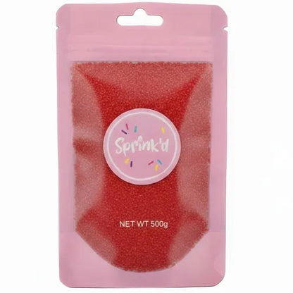 SPRINK'D | SANDING SUGAR | RED | 500G