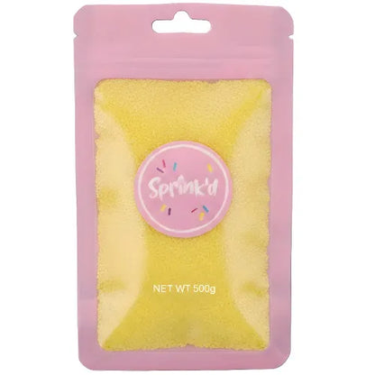 SPRINK'D | SANDING SUGAR | YELLOW | 500G