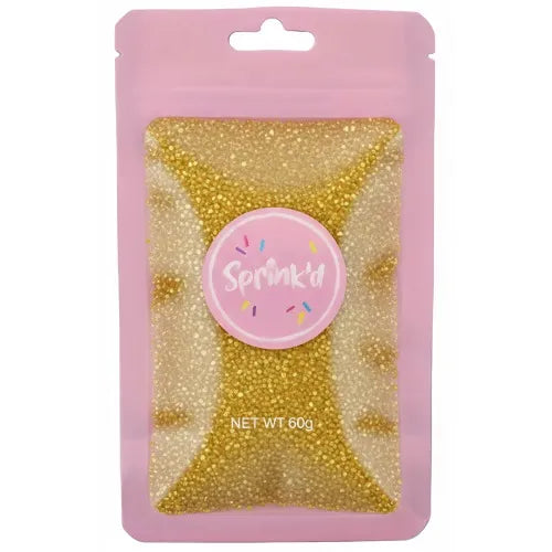 SPRINK'D | SANDING SUGAR | GOLD | 60G
