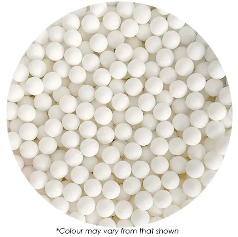 Sprink'd | 8mm Sugar Balls | Matte White | 500G