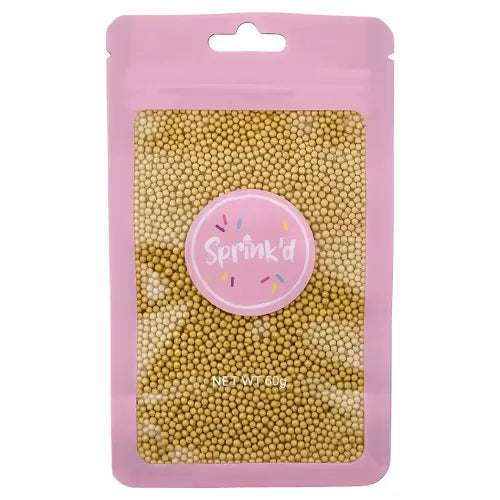 SPRINK'D | SUGAR BALLS | GOLD | 2MM | 60G