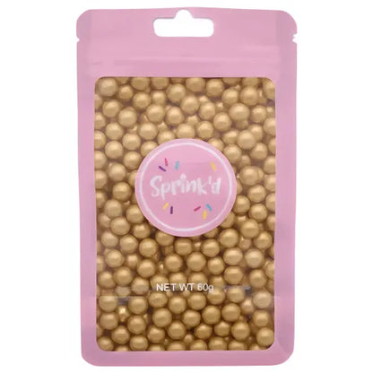 SPRINK'D | SUGAR BALLS | GOLD | 8MM | 60G