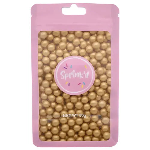 SPRINK'D | SUGAR BALLS | GOLD | 8MM | 60G