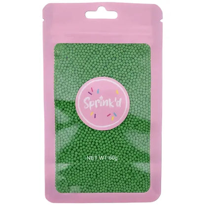 SPRINK'D | SUGAR BALLS | GREEN | 2MM | 60G