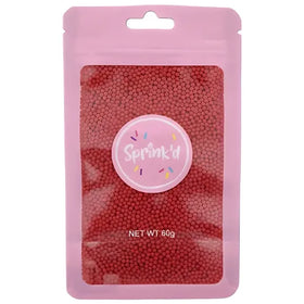 SPRINK'D | SUGAR BALLS | RED | 2MM | 60G