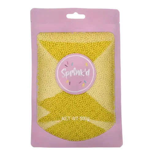 SPRINK'D | SUGAR BALLS | YELLOW | 2MM | 500G