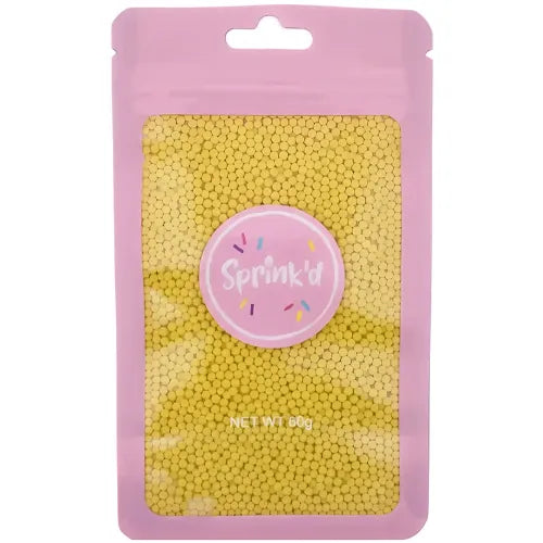 SPRINK'D | SUGAR BALLS | YELLOW | 2MM | 60G