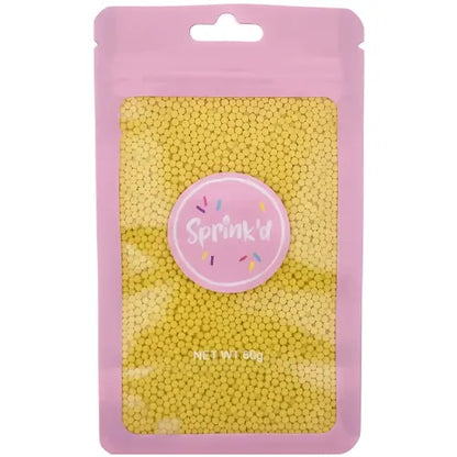 SPRINK'D | SUGAR BALLS | YELLOW | 2MM | 60G