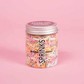 SUGAR FREE Natural Coloured Jimmies - Pastel RAINBOW by SPRINKS 60g