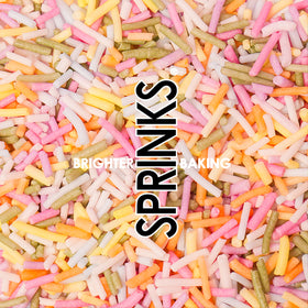 SUGAR FREE Natural Coloured Jimmies - Pastel RAINBOW by SPRINKS 60g