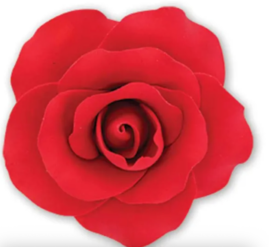 Large Red Rose | Sugar Flower 1 piece