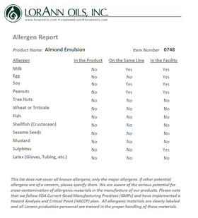 LorAnn Baking Emulsion Almond 4oz