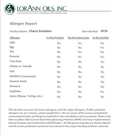 Lorann Baking Emulsion Cherry 4oz