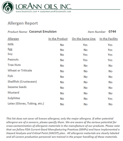 Lorann Baking Emulsion Coconut 4oz