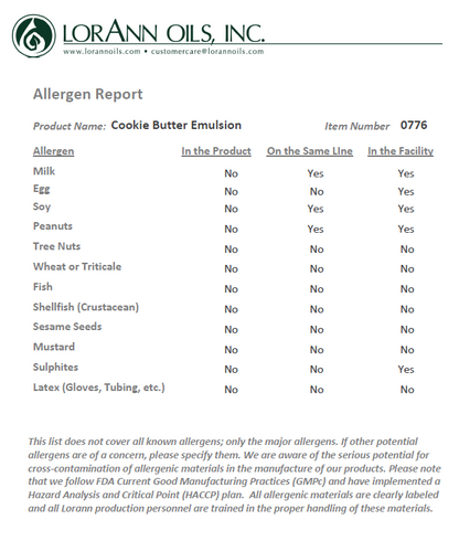 Lorann Baking Emulsion Cookie Butter 4oz