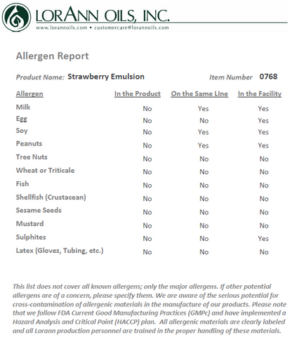 Lorann Baking Emulsion Strawberry 4oz