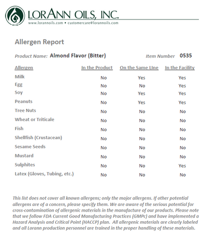 LorAnn Oils Almond Flavouring 1 Dram