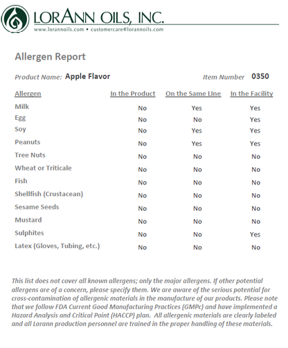 LorAnn Oils Apple Flavouring 1oz (8 dram)