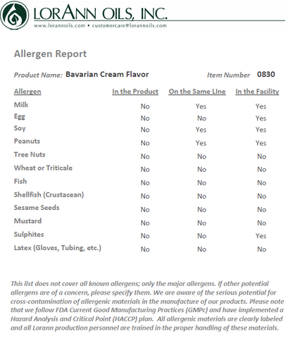 LorAnn Oils Bavarian Cream Flavouring 1 Dram