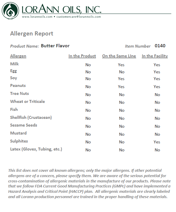 LorAnn Oils Butter Flavouring 1 Dram