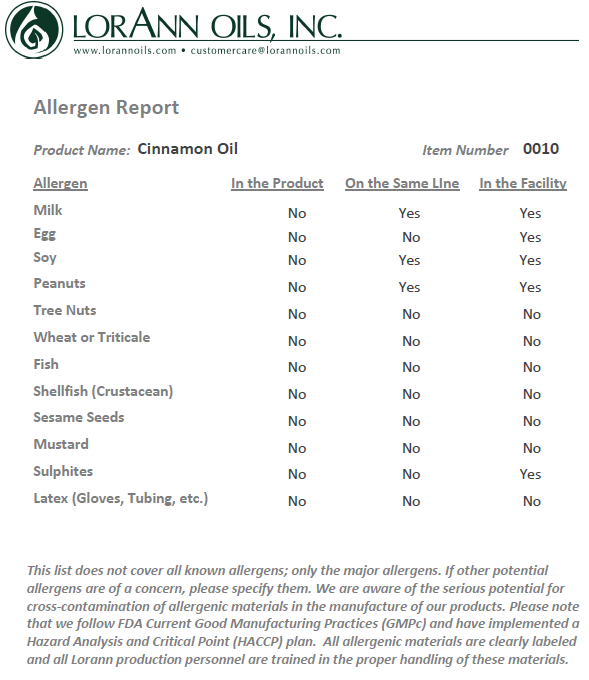 LorAnn Oils Cinnamon Flavouring 1 Dram