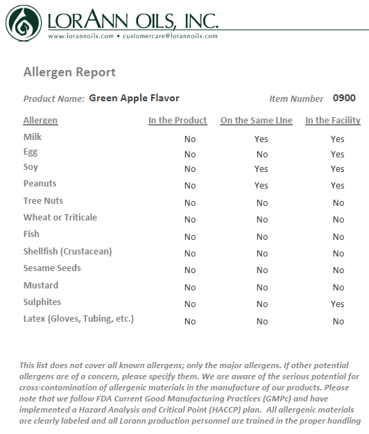 LorAnn Oils Green Apple Flavouring 1 Dram