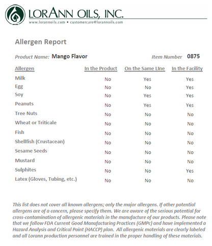 LorAnn Oils Mango Flavouring 1 Dram