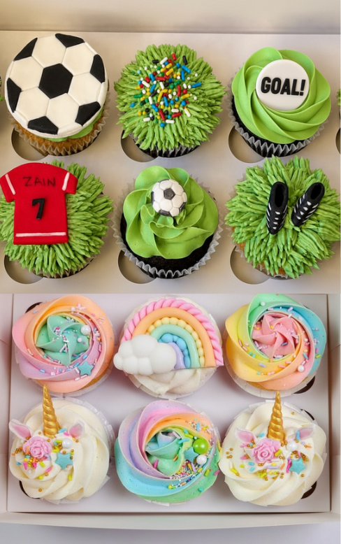 Kids Unicorn & Soccer Holiday Cupcake Class. Tuesday 29 September 2026