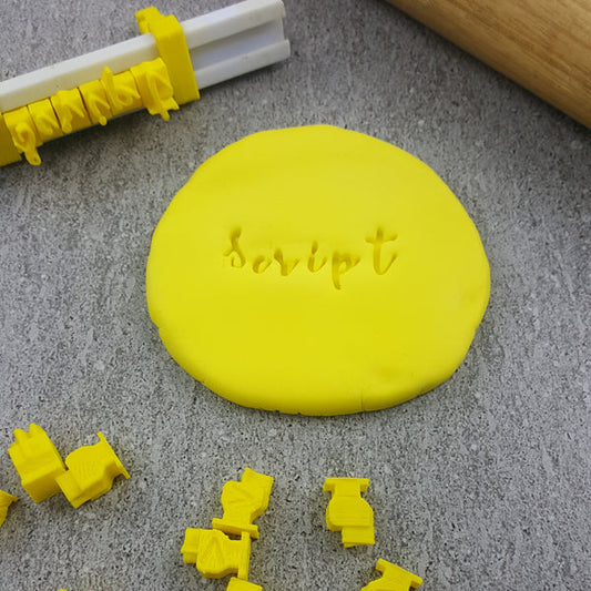 V2 Script Stamps Cookie Fondant Debosser