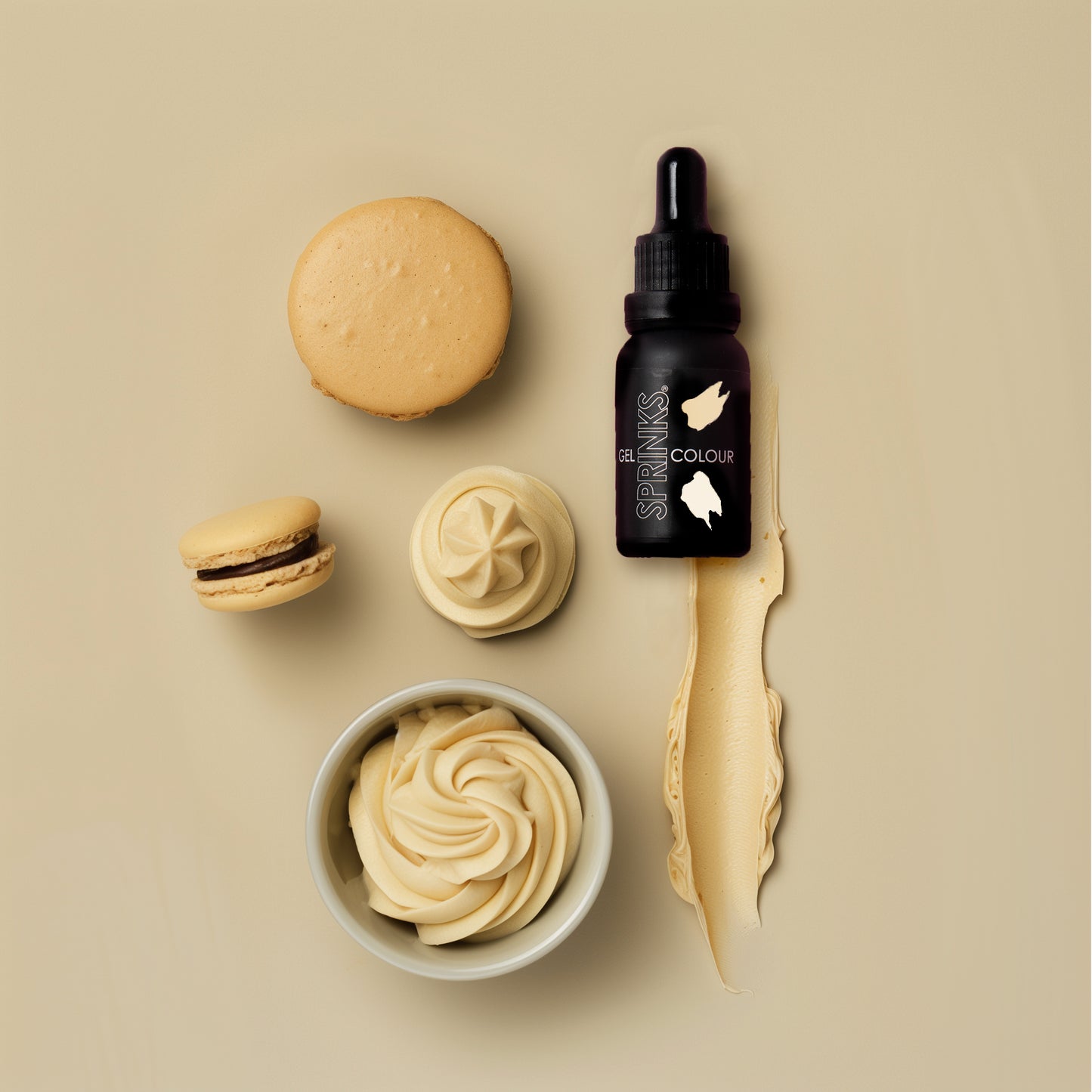 Sprinks ANTIQUE WHITE Gel Colour (15ml)