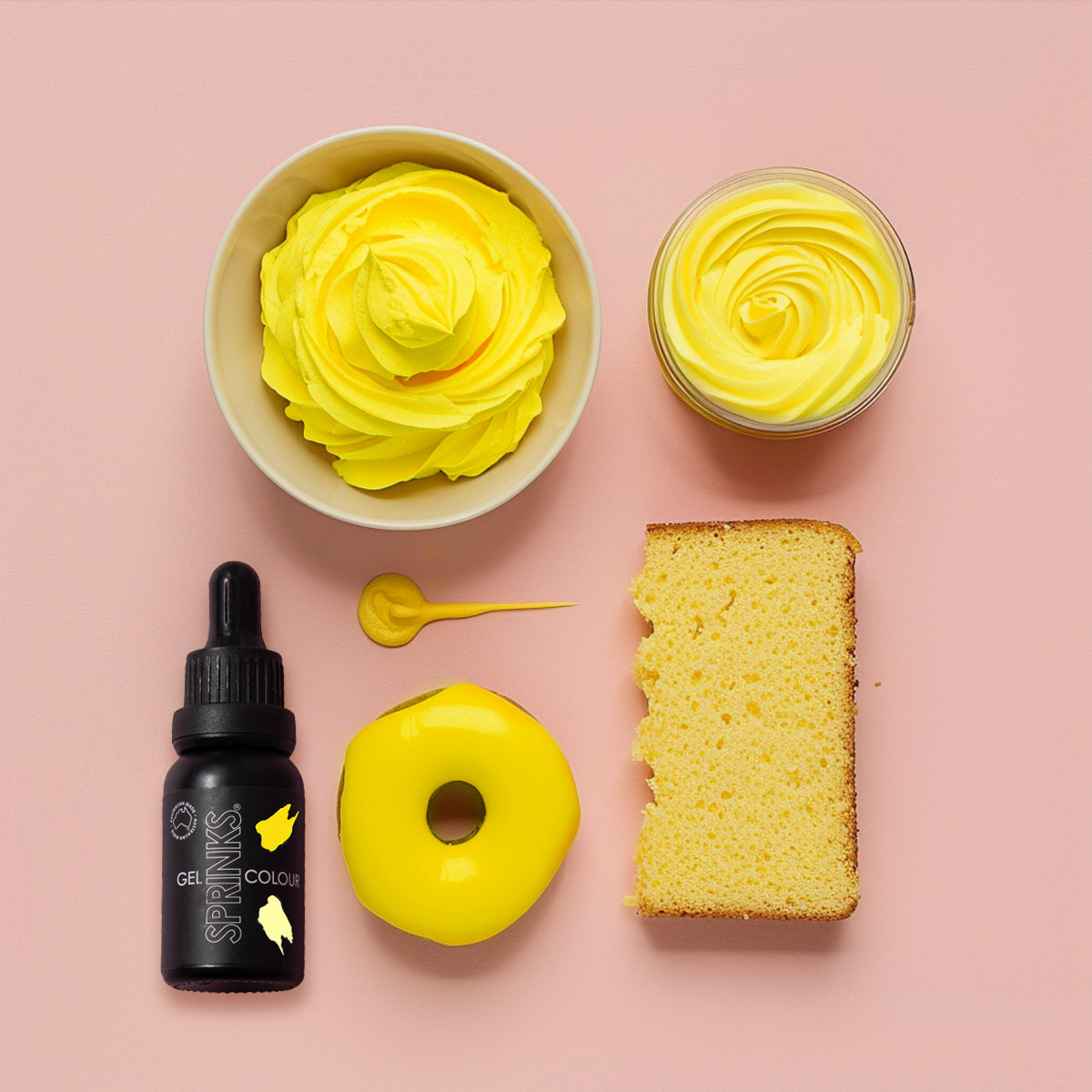 Sprinks LEMON Gel Colour (15ml)