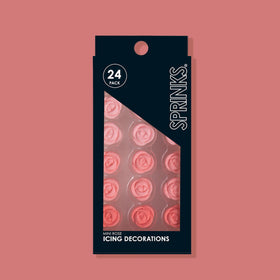 Sprinks Mini Roses Flowers Icing Decorations | Edible Toppers | 24 pieces