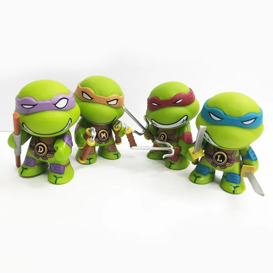 Teenage Mutant Ninja Turtles - Plastic Figurines Cake Cupcake Toppers (4 pieces)