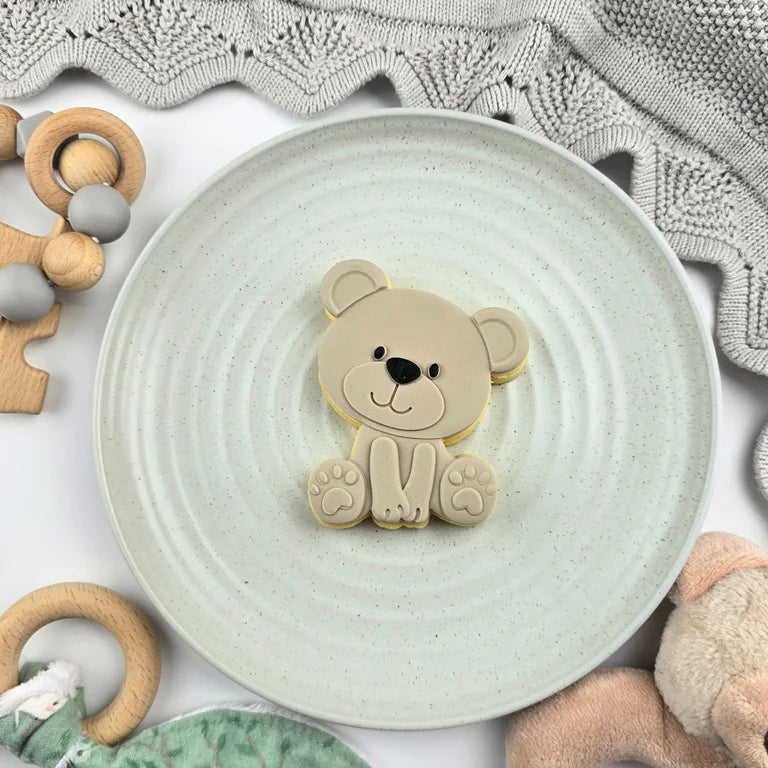 Teddy Bear Cutter & Debosser Set