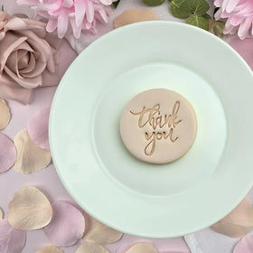 Thank You V2 Embosser Cookie Fondant