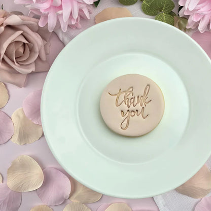 Thank You V2 Embosser Cookie Fondant