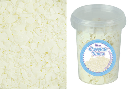 White Chocolate Flakes - 80G - Cake Toppings