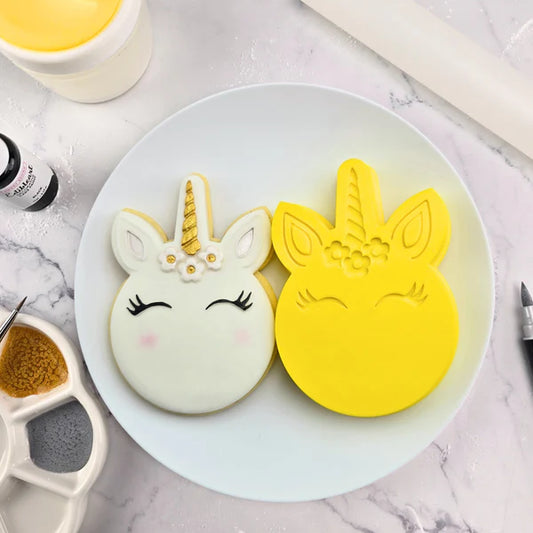 Unicorn  Cookie Fondant Cutter & Debosser Set