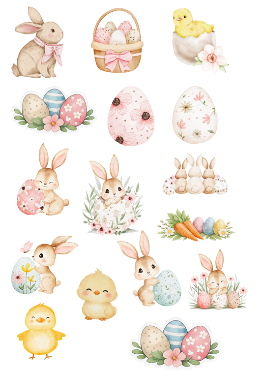 Edible Image Sheet A4 - Easter Whimsical (smaller images)