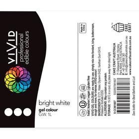 BULK Vivid Gel Colour Bright White 1 LITRE