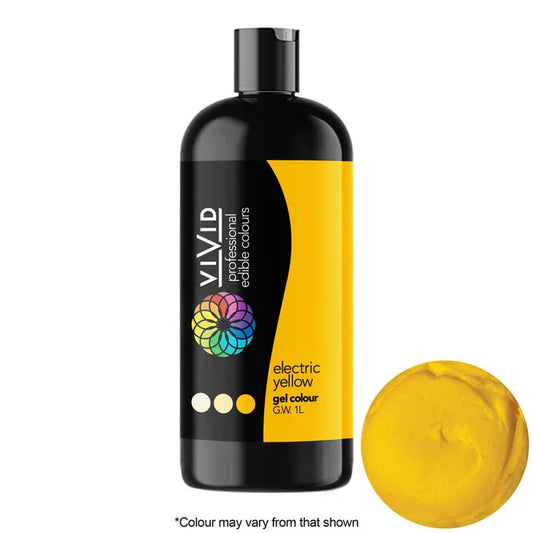 BULK Vivid Gel Colour Electric Yellow 1 LITRE