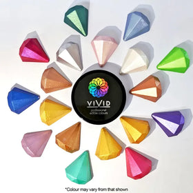 Vivid Metallic Edible Dust Platinum White Shimmer 10g