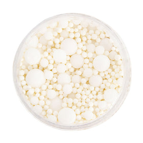 MATTE WHITE BUBBLE BUBBLE (65g) Sprinkles - by Sprinks