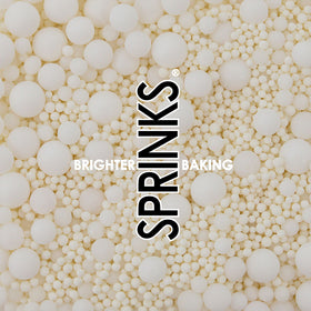 MATTE WHITE BUBBLE BUBBLE (65g) Sprinkles - by Sprinks