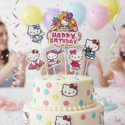 WISH | HELLO KITTY | TOPPER SET | 6 PC