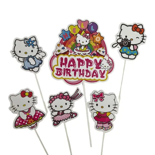 WISH | HELLO KITTY | TOPPER SET | 6 PC