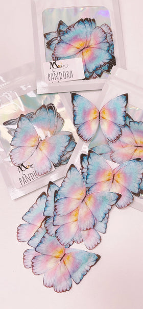 Edible Wafer Cake Cupcake Topper | Pandora Butterfly Butterflies - Set of 24