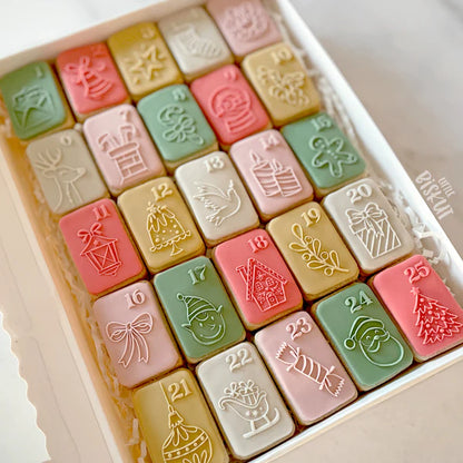 Holly Jolly Advent Cutter & Debosser Set (Little Biskut)
