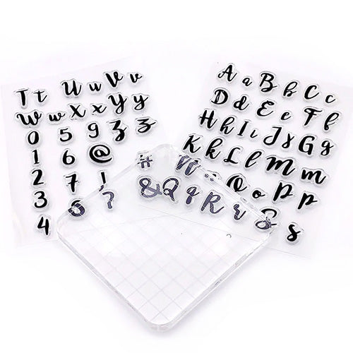 Alphabet & Numbers Embosser Stamp Set